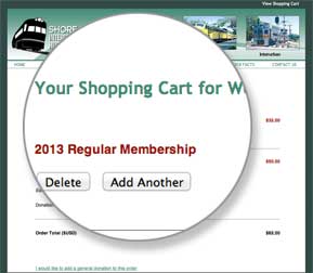 E-commerce shopping cart